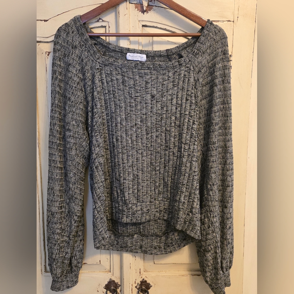 Michael Stars Gray Long Sleeve Top